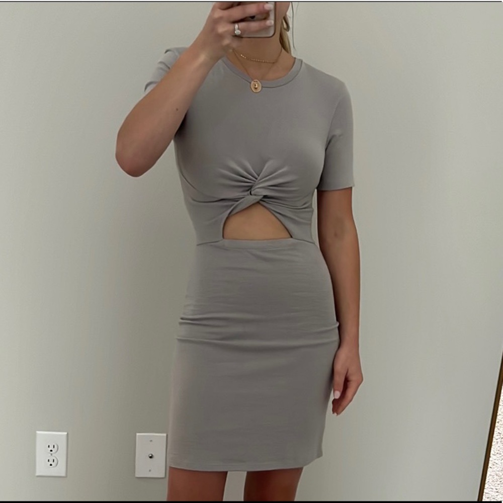 Twist front dress from Aritzia